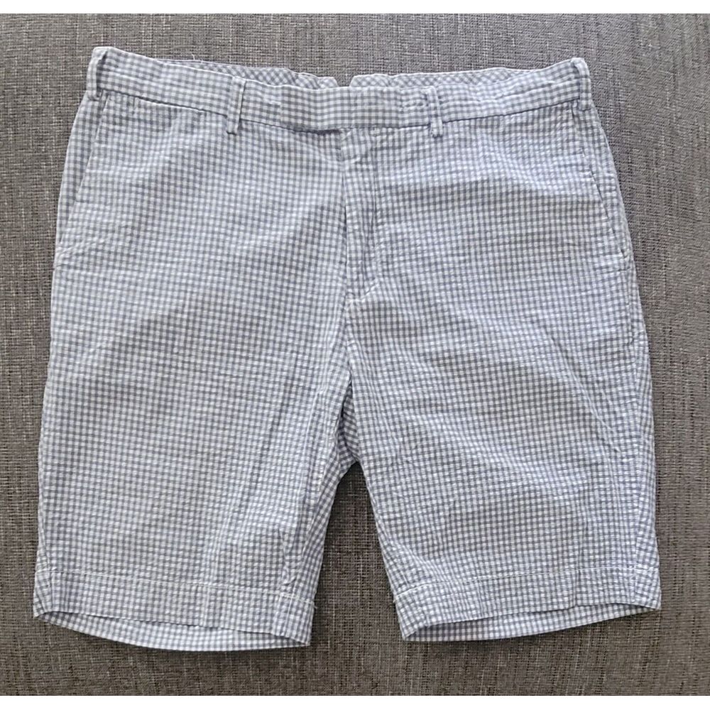Polo Ralph Lauren Men's Cotton‎ Blue Gingham Check Shorts Size 36